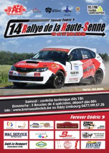 Affiche Rallye de la Haute Senne 2018