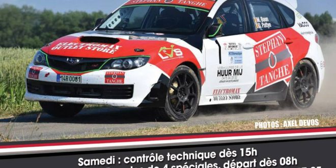 Affiche Rallye de la Haute Senne 2018